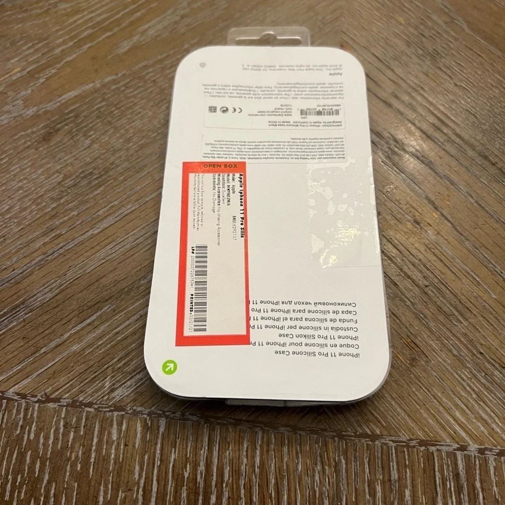 Apple IPhone 11 Pro silicone black case. Open box